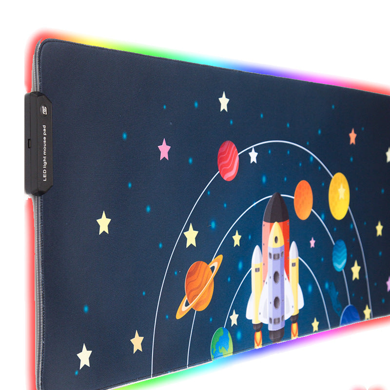 Led super large shiny mouse pad