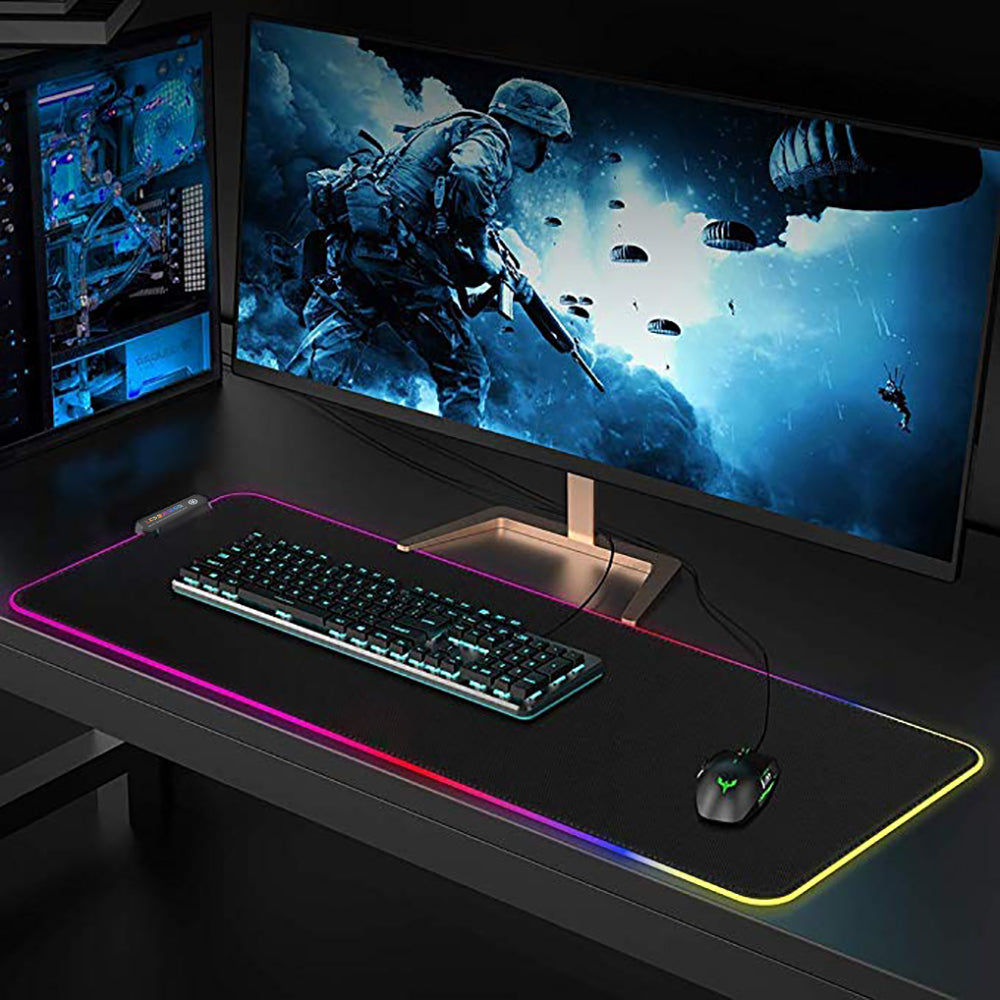 Led super large shiny mouse pad